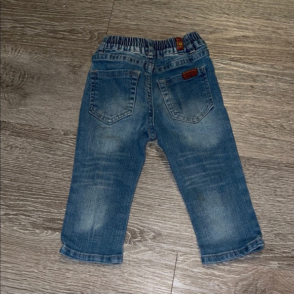7 For All Mankind Kids' Indigo Jeans size 12 month pull on pants - Picture 2 of 5